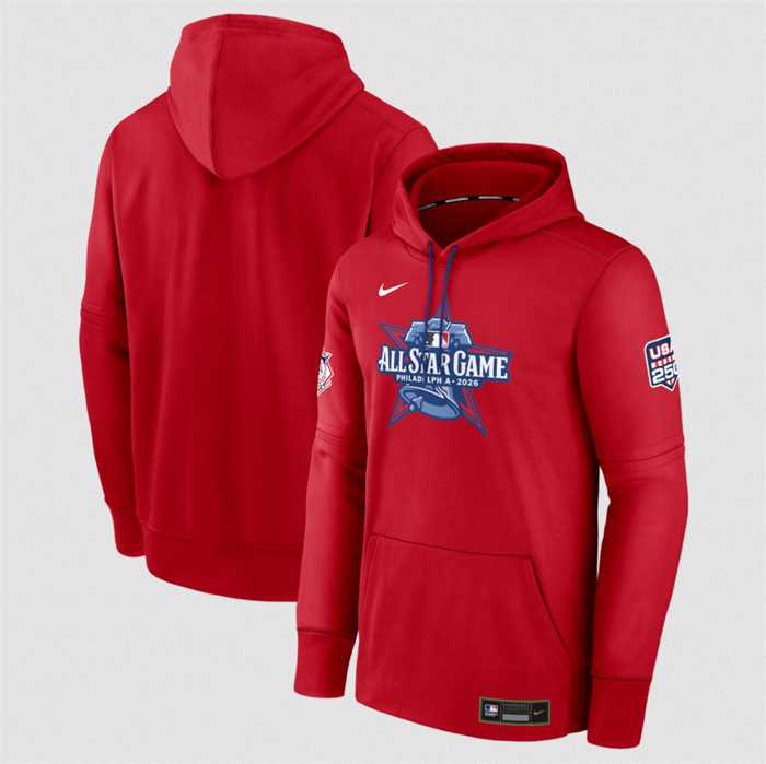 Men's National League Red 2026 MLB All-Star Game Therma-FIT Hoodie